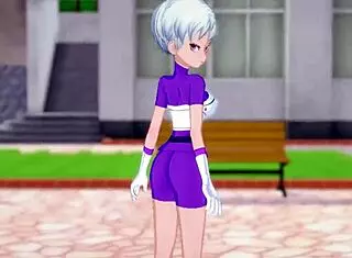 Chirai feels naughty emotions after intense training in dragon ball