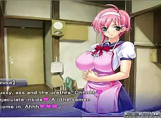 anime girl in apartment of love ep 13 getting her pussy drained by hentai character