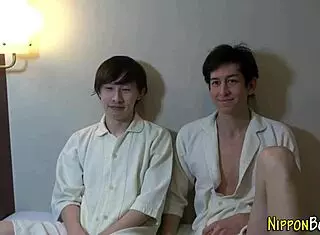 japanese twinks spunk hard after intense action 😜