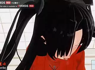 japanese hentai rin's first anal adventure