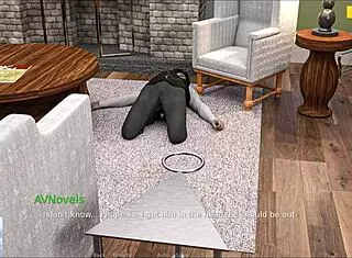 Exploring Rosewater Manor in anime game