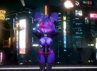 Bonnie In Fnf Bonfie Kpop Queencard Dancing In Cartoon