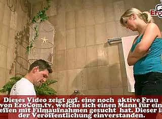 Deutsche Blonde Hausfrau Verführt Handwerker!