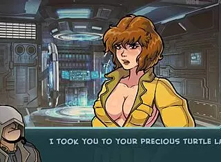 Hentai Brunette Masturbates to Big Cock in Cartoon