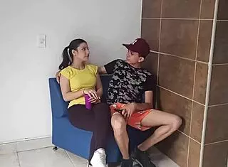 Colombian stepsister teaches exercise, leads to passionate sex