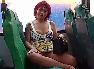 look, i flashed inside the bus and my cuckold got so wet!