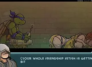 Hentai Brunette Masturbates to Big Cock in Cartoon