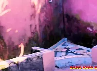 horny theresa fucks big dick in african ghetto doggy