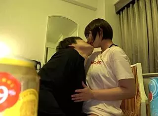 Japanese F-Cup Girl from Night Pool in Leaking Climax Lovey-Dovey Sex!