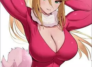 bunny girl in hentai slideshow gets pleasured