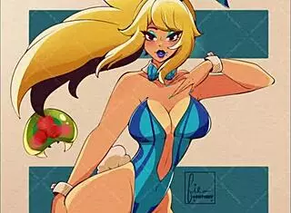 bunny girl in hentai slideshow gets pleasured