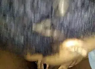 Sexy redbone in the country swallows something tasty