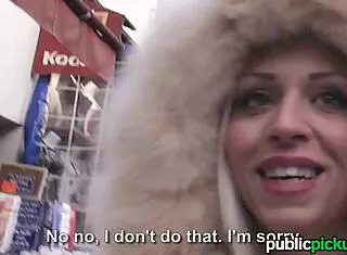 Chloe Lacourt Gets Picked Up For Outdoor Hardcore Cumshot