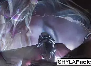 shyla's smoking fetish teases with sultry solo vibes