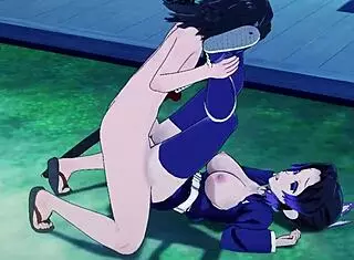 I love Shinobu hentai blowjob and cumshot gameplay uncensored!