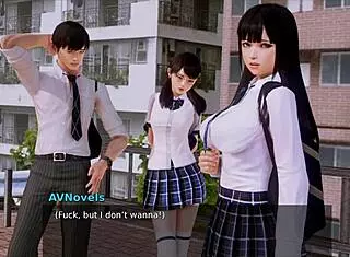 Intriguing hentai academy adventure in game 165.