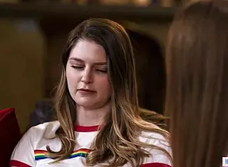 Huge Tits Cyclist Lesbians Feel Intense Arousal from Pussy Licking