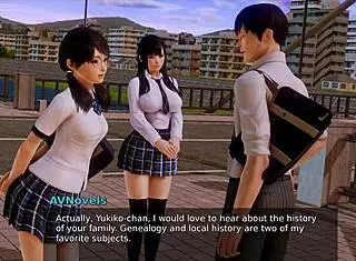 Intriguing hentai academy adventure in game 165.