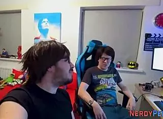 Real newbie tricked into riding nerd's dick for the first time!