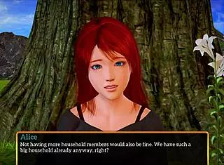 My new family plays a game together