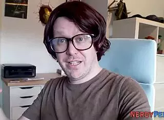 so, this real british milf, she's sucking nerds' dicks in a tricked reality scenario, first time for some.