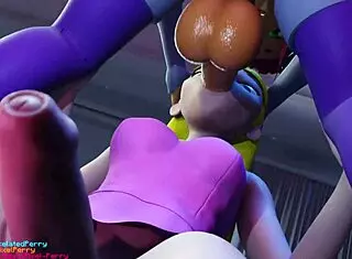 Pixelated Perry Seeks Revenge with Monster Cock in Futanari Action