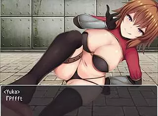 orange haired naughty girl steps on hero's cock in hentai