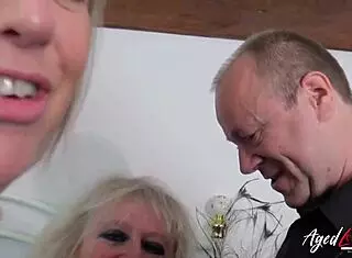 hot groupsex with horny matures!