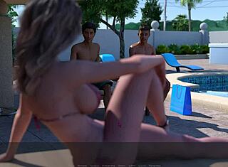 เกมเพลย์เต็มรูปแบบของความใคร่ ตอนที่ 17 แสดงโดยแม่ยายและภรรยา