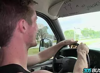 luna star takes over the bus and fucks two guys