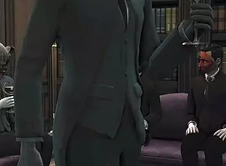 Masked guy fucks ass in Dishonored game