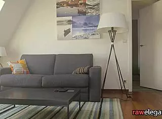 Is the glam milf enjoying anal from masseur?