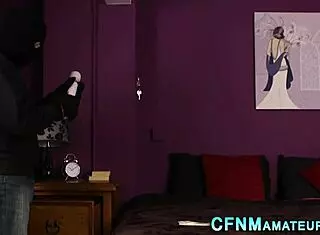 Busty Blonde Gives Handjob In Cfnm