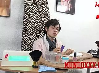 she thinks he's gay? prove him wrong with pussy fucking!