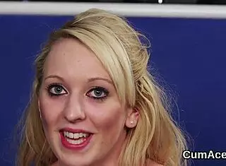 Sexy Model Gets Jizz Shot On Face!