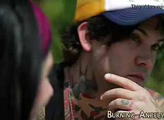 goth girl explores alternative style intimately