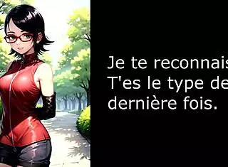 Hentai JOI with Sarada and Sakura in Futanari Pissplay Assplay CEI