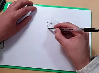 two beautiful sexy girls in a quick sketch