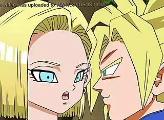 Rescuing android 18 in hentai animation 😊