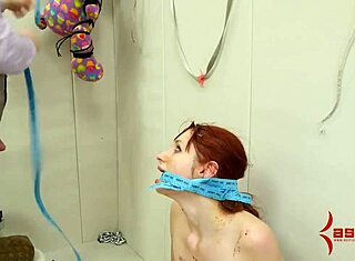 Bondage kurva spitroasted durva análissal és rimjob akcióval