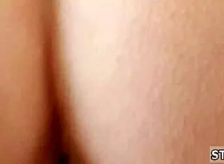 Teen Babe Screams in First Threesome Creampie!