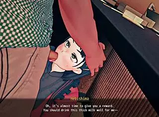 my sister says, 'i'm giving blowjob under counter at work'