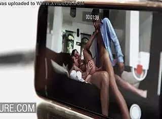 Surprise threesome dp for Adriana Chechik