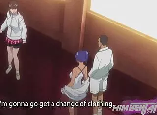 Sensei, your massive cock struggles to fit in my tight pussy in this hentai