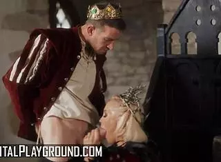 Naughty witch Rebecca More bends over for King Danny D's deep thrust on DigitalPlayground