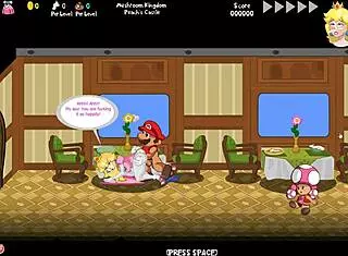 Peach's Untold Tale: Train Scene Explodes with Big Tits Action!