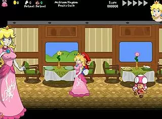 Peach's Untold Tale: Train Scene Explodes with Big Tits Action!