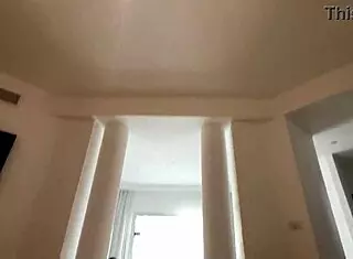 I caught my young 18+ roommate masturbating in the dorm, then fucked her in missionary with my monster cock, grabbing her boobs and ass, ending with a cumshot