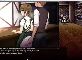 Enicia, little 18+ saint of horseshoe street, masturbates, sucks, bangs, and gangbangs in contract mark part 4