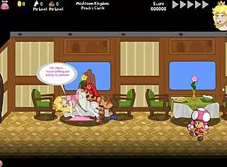 Peach's Untold Tale: Train Scene Explodes with Big Tits Action!